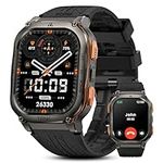 KOSPET TANK M3 Ultra Smart Watch,Built in GPS,480mAh Extra-large Battery,5ATM&IP69 Waterproof,1.96'' AMOLED HD Display AI Voice Assistant Rugged Military Full Metal Body Smartwatch for Android iOS