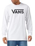 Vans Men's Classic Vans Ls T Shirt, White-black, L UK