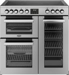 Belling Cookcentre 90E 90cm Electric Range Cooker with Ceramic Hob - Stainless Steel - A/A Rated