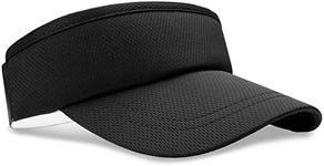 Headsweats womens Lightweight Performance Running Sun Visor, Pitch Black, 1 US