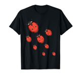 Cute Ladybugs Tee Funny Vintage Pop Art Ladybug Lover T-Shirt