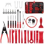 Aohoo Auto Trim Removal Tool Set, for Car Audio, DVD and Nevigation Car Panel Removers Tool with Trim Removal Tool Set for Vehicle Dash Radio Audio Installer(43PCS)