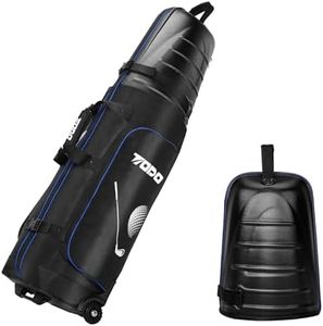 TODO Sac Voyage de Golf pour Compagnies Aériennes avec Coque Rigide en ABS, Heavy Oxford 1680D et Roues, Remplissage Interne Multidirectionnel, protège Les Clubs de Golf