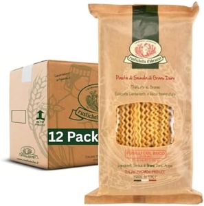 Rustichella d'Abruzzo Fusilli col Buco 17.6 (Pack of 12) - Classic Authentic Italian Long Curly Pasta - Perfect for Tomato or Olive Oil Sauces