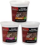 Camerons All Natural Extra Fine BBQ Wood Chips, 3 Pack - Bourbon Oak, Oak, Maple (3 Pints, 0.473L ea) - Kiln Dried Sawdust Shavings for Smoking Guns, Smokers, Smoke Boxes - Barbecue Grilling Gift Set