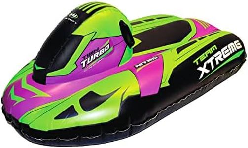 CocoNut Outdoor- 50” Inflatable Snowmobile Sled- Team Xtreme Racing Heavy Duty Snow Sled with Sturdy Handles for Kids, Teens and Adults-Cold Resistant Toboggan -Lightweight Tube for Boys and Girls