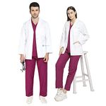 IS IndoSurgicals Cotton Unisex Casual Style Lab Coat For Chemistry Lab And Medical Students (Xx-Large),Off-White