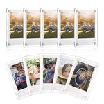 ONE WALL 10 Pack Acrylic Magnetic Instax Mini Film Frame Fridge Photo Frame Refrigerator Magnet Picture Frames for Fujifilm Instax Mini, 2.36 x 3.54 Inch