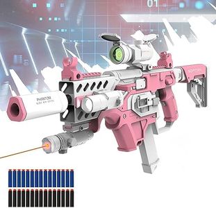 SOFITEN Toy Gun Automatic Sniper Rifle with Tactical Vest Kit, Scope. Toy Foam Blaster Dart Toys with 120 Darts, IR and Flashlight. The Shooting Activity Game for Kids Age 8+