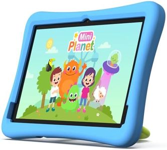 plimpton Tablet Bambini 10 Pollici, Tablet Android 14 con WiFi, Octa-core, 4GB RAM+64GB ROM (1TB TF), Custodia Antiurto EVA, Controllo Parentale, Kids Space, 6000mAh, PlimPad Kids20 (Blu)