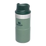 Stanley Trigger Action Travel Mug 0.25L - Keeps Hot For 3 Hours - BPA-Free - Thermal Mug For Hot Drinks - Leakproof Reusable Coffee Cup - Dishwasher Safe - Hammertone Green