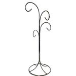 BANBERRY DESIGNS 4 Arm Ornament Stand 13" H - Silver Ornament Tree Displays 4 Ornaments