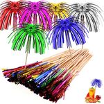 50Pcs Cocktail Fireworks Umbrella for Drinkers,15cm Cocktail Accessories for Drinks Palm Cocktail Umbrellas for Drinks, Cocktail, Parasol Sticks for Wedding Summer Party Favors Cocktail Decorations