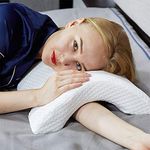 Divik Arm Support Portable Arched Couple Pillow, Pressure Free Memory Foam Pillow Slow | Romantic Couple Sleeping Pillow, Cervical Neck Pillow for Sleeping- Specialty Medical Arm Protector Pillow