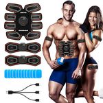 Deenor ABS Trainer Muscle Stimulator, EMS Muscle Stimulator, Electric Abdominal Muscle Toner, 10 Modes & 20 Intensities for Abdominal/Arm/Leg/Hip Training