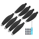 RC Drone Blade Propellers Helicopter Wing Accessory Fit for Mavic Mini Accessory (Black with Silver Edge)