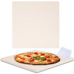 Waykea 10”x10.4”x0.5” Pizza Stone for Toaster Oven | Rectangular Cordierite Grilling Stone Bread Baking Stone for Grill, Oven