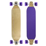 Maple Drop Down Longboard Purple with 76mm 80A Wheels Speed Board