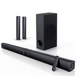 Sound Bar MEREDO 2 in 1 Detachable TV Sound Bar with 5.25'' Subwoofer 180W 2.1 Soundbar for TV with 5 EQ Modes, ARC/BT 5.0/Optical/AUX Deep Bass Home Theater Surround Sound System