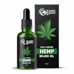 Beardo Beard Oil for Men, 30 ml | Daily Repair Hemp Beard Oil for Healthy Beard | Non-Sticky, Light; Hemp Seed Oil for Shiny Nourished Beards | Promotes Beard Growth