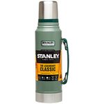 Stanley Classic Legendary Thermos Flask 1L - Keeps 24 Hours Hot or Cold - Stainless Steel Flask for Hot Drink - BPA-Free - Dishwasher Safe - Leak-proof Lid Serves As A Cup - Hammertone Green