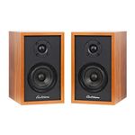 Electrohome Berkeley 2.0 Stereo Powered Bookshelf Speakers with Built-in Amplifier and 3" Drivers for Turntable, TV, PC and Wireless Music Streaming Featuring Bluetooth 5, RCA and Aux (EB20)