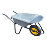 Neo 120L Large Heavy Duty Solid Wheelbarrow Wheel Barrow Garden Trolley Tyre