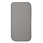 iDesign iDry Absorbent Kitchen Countertop Dish Drying Mat - 18" x 9", Mini, Pewter/Ivory