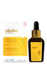 SKOHO Organic Vitamin C Face Serum with 98.932% Naturality | Reduces dark spots & Hyper Pigmentation | Licorice, Natural Peptides, Vitamin C | COSMOS Certified | 30ml