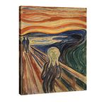 Wieco Art the Scream by Edward Munch Famous Paintings Reproduction Abstract Canvas Prints Artwork for Wall Decor Modern Canvas Wall Art for Home & office Decoration MUNCH-0001-3040