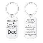 XIANNVXI Dad Keyring,Dad Keychain,Personalised Keyring for Daddy,Birthday Gifts for Dad,Daddy Gifts