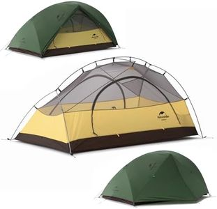 Naturehike Tent Star-River Double Layer Ultralight 2 Person Backpacking Tent, Lightweight Two Person Tent for Camping Hiking, Cycling (Forest Green)