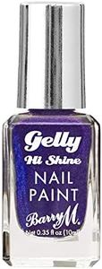 Barry M Gelly Hi Shine Nail Paint, Shade Juniper | Metallic Blue Nail Polish