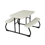 LIFETIME 2.7 ft (0.83 m) Folding Picnic Table - Beige