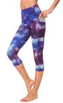 Sugar Pocket Womens Outdoor Capris Fitness Tights Leggings Walking Running Yoga Pants XL