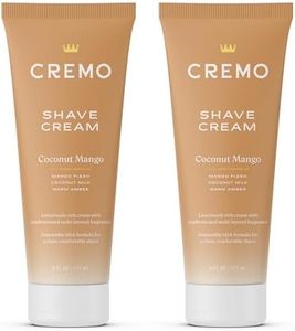 Cremo Coconut Mango Moisturizing Shave Cream, Astonishingly Superior Ultra-Slick Shaving Cream for Women Fights Nicks, Cuts and Razor Burn, 6 Fl Oz (Pack of 2)