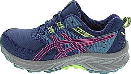 ASICS womens GEL-VENTURE 9 Deep Ocean/Hot Pink Running Shoe - 10 UK (1012B313.402)