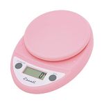 Escali Primo Digital Kitchen Scale, 11-Pound/5kg, Soft Pink