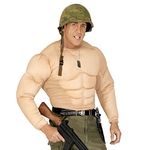 Super Muscle Shirt Costume Large for Super Hero Fancy Dress