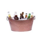 Goklmn 12L Beverage Tub,Stainless Steel Champagne Bucket Large Ice Bucket with Handles,Drink Bucket for Parties Home Bar