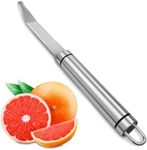 Grapefruit Knife Curved Serrated Blade Knife - Fruit Slicer Cutter small Serrated Knife Kitchen Curved Grapefruit Knife Orange Slicer Cutter - Fruit Cutter Home Kitchen Gadget Stainless Steel Knife