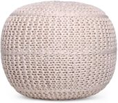 BIRDROCK HOME Round Pouf Foot Stool