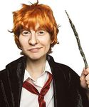 ALLAURA Ron Wizard Wig Adult Kids Orange Ginger Wigs Cosplay Costume Boys Adult