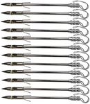 Southland Archery Supply 6" Pistol Crossbow Bowfishing Bolts Stainless Steel Broadheads for Fishing Slingshot Darts - 12/Pack (Stainless Steel)