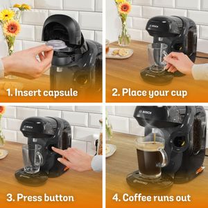Tassimo Bosch Pod Coffee Machine – Black Single Serve Brewer