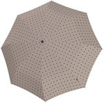 Knirps T.200 Medium Duomatic Folding Umbrella with UV Protection Kelly Taupe