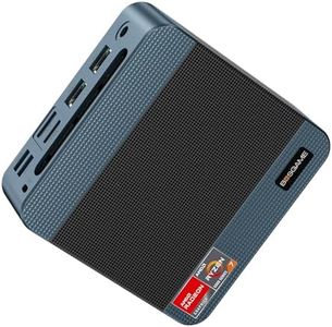 BOSGAME P3 Lite Mini PC Ryzen 7 6800H Processor(8C/16T, up to 4.7GHz) Mini Gaming Desktop PC, 32GB DDR5 1TB M.2 PCIe 4.0 SSD, Triple Display, Dual 2.5G LAN Ports, Wi-Fi 6E, BT5.2, Office PC