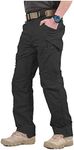 CARWORNIC Gear Men's Hiking Tactical Pants Lightweight Cotton Outdoor Military Combat Cargo Trousers Black