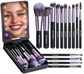 BS-MALL Travel Makeup Brush Set Fou