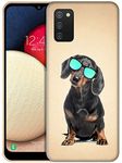 Glisten - Samsung Galaxy A03s Case, Samsung A03s Case - Eye Style Dachshund Design Printed Cute, Slim Plastic Hard Snap on Protective Designer Back Phone Case/Cover for Samsung A03s.[6.5"]